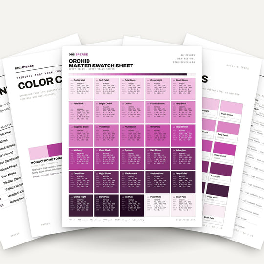 Orchid color palette — main preview