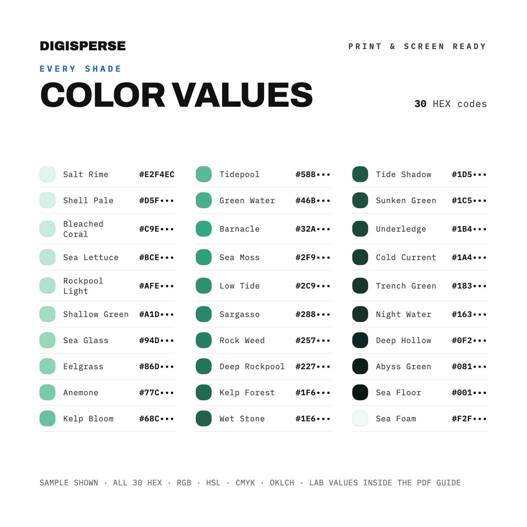 Tidepool color palette — preview image 3 of 20