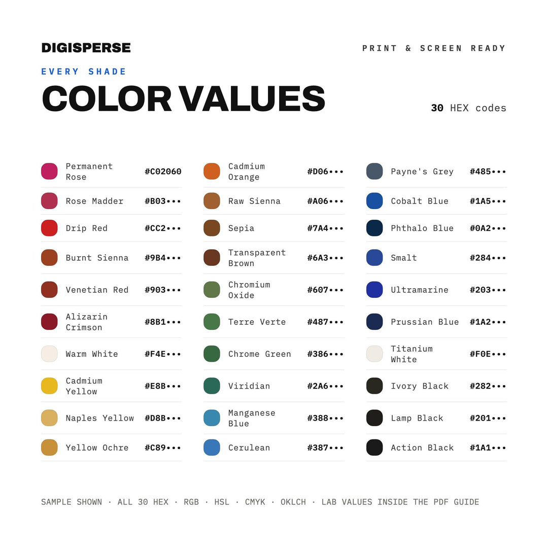 Abstract Expressionism color palette — preview image 3 of 20