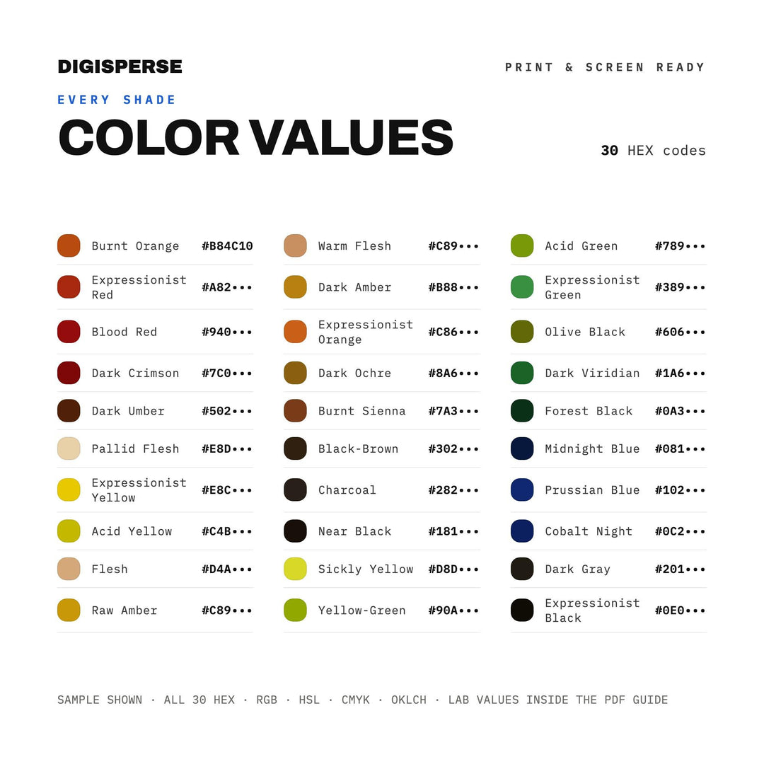 Expressionism color palette — preview image 3 of 20
