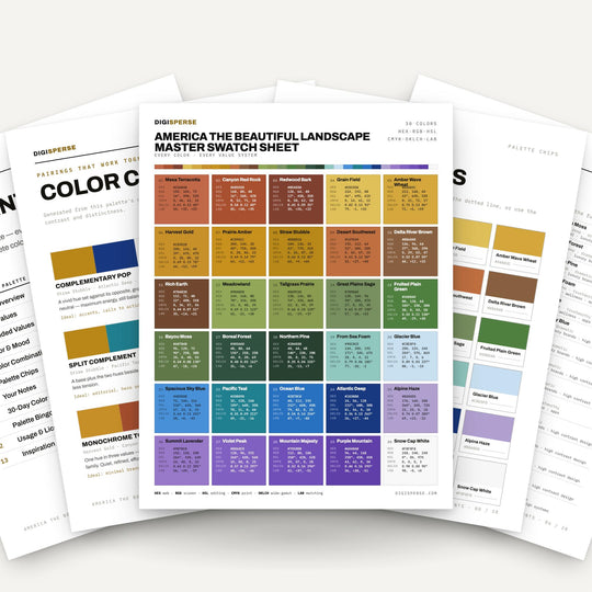 America The Beautiful Landscape color palette — main preview