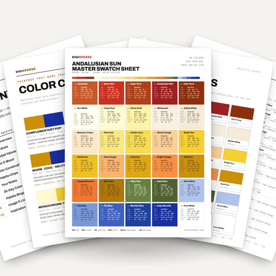 Andalusian Sun color palette — main preview