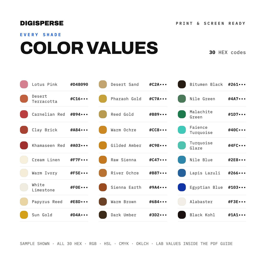 Ancient Egypt color palette — preview image 3 of 20