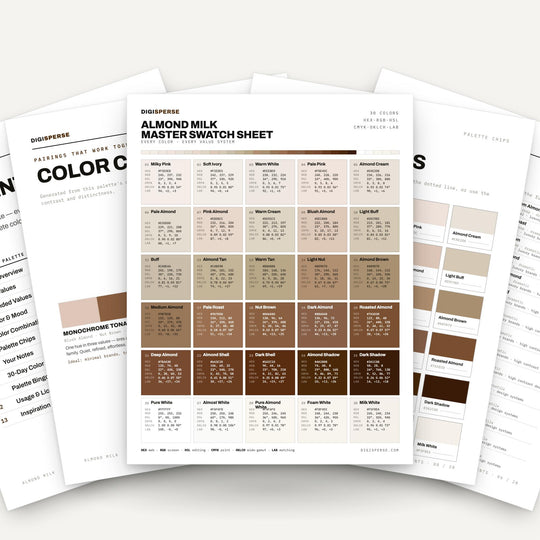 Almond Milk color palette — main preview