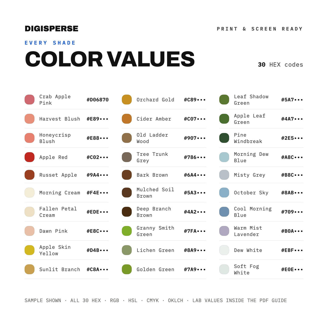Apple Orchard Morning color palette — preview image 3 of 20