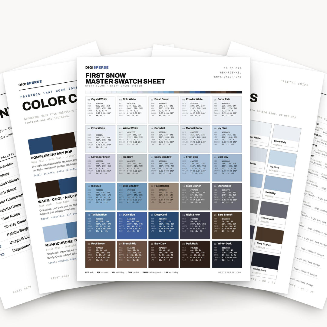 First Snow color palette — main preview