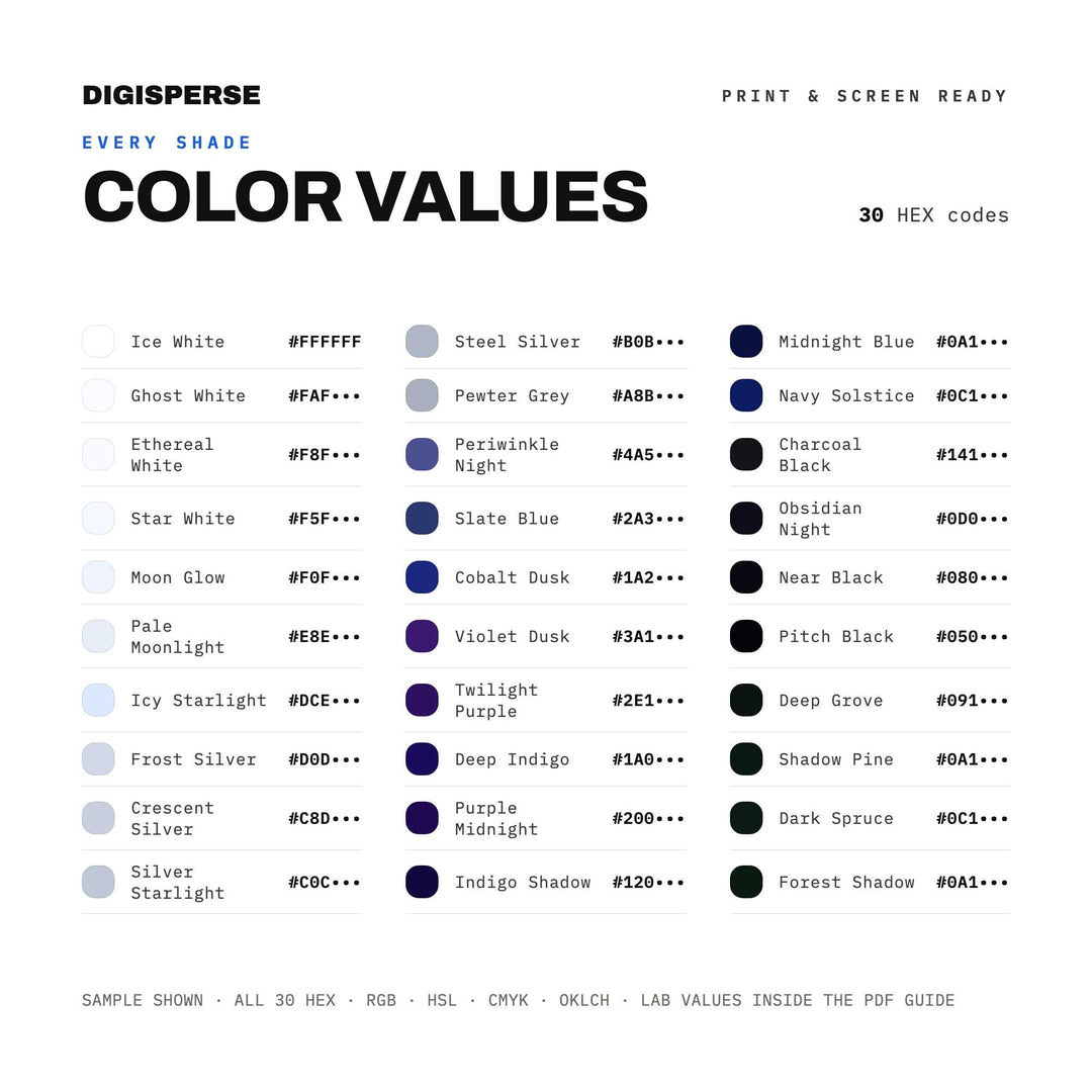 Winter Solstice Night color palette — preview image 3 of 20