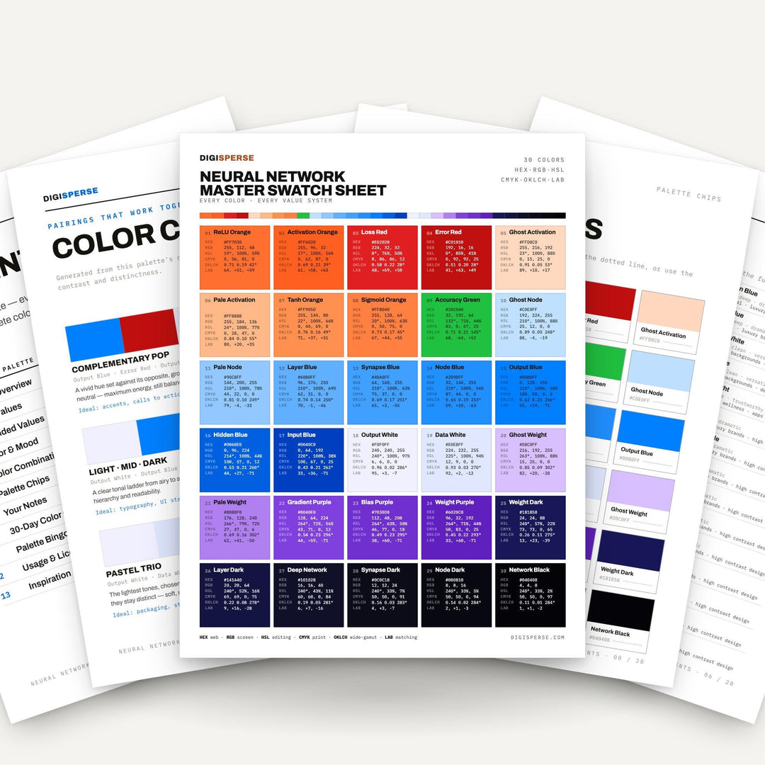 Neural Network color palette — main preview