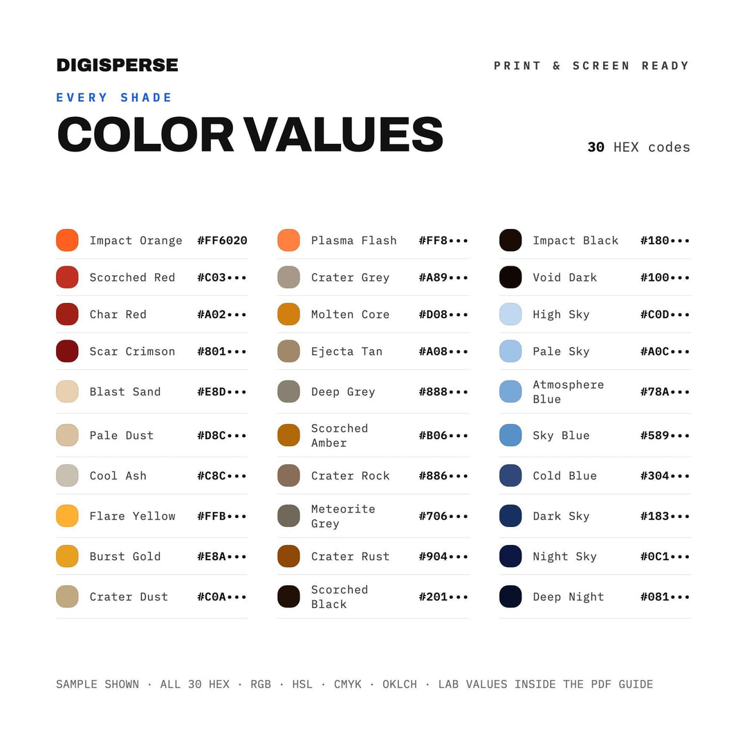 Fallen Star color palette — preview image 3 of 20