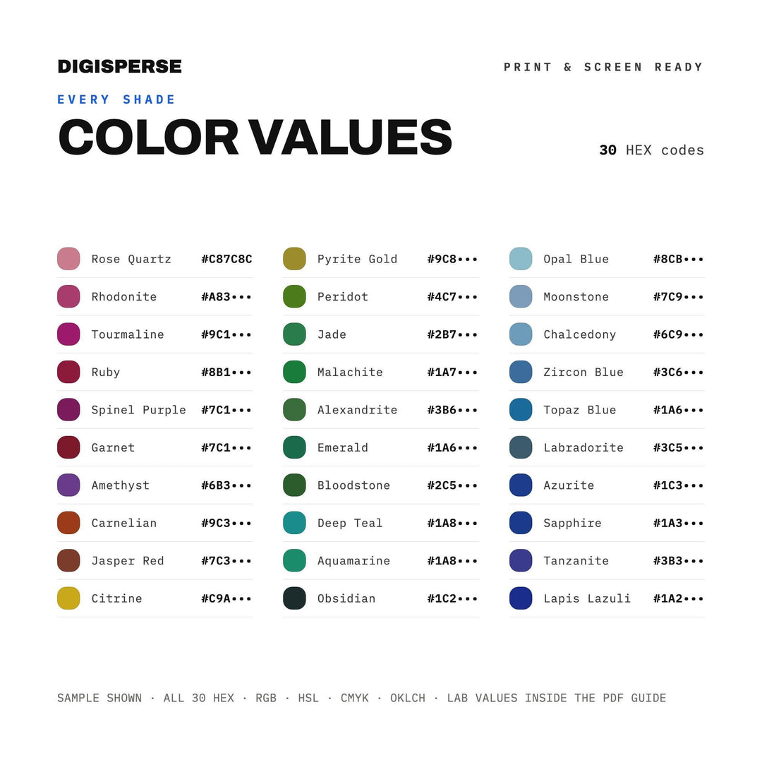 Jewel Tones color palette — preview image 3 of 20