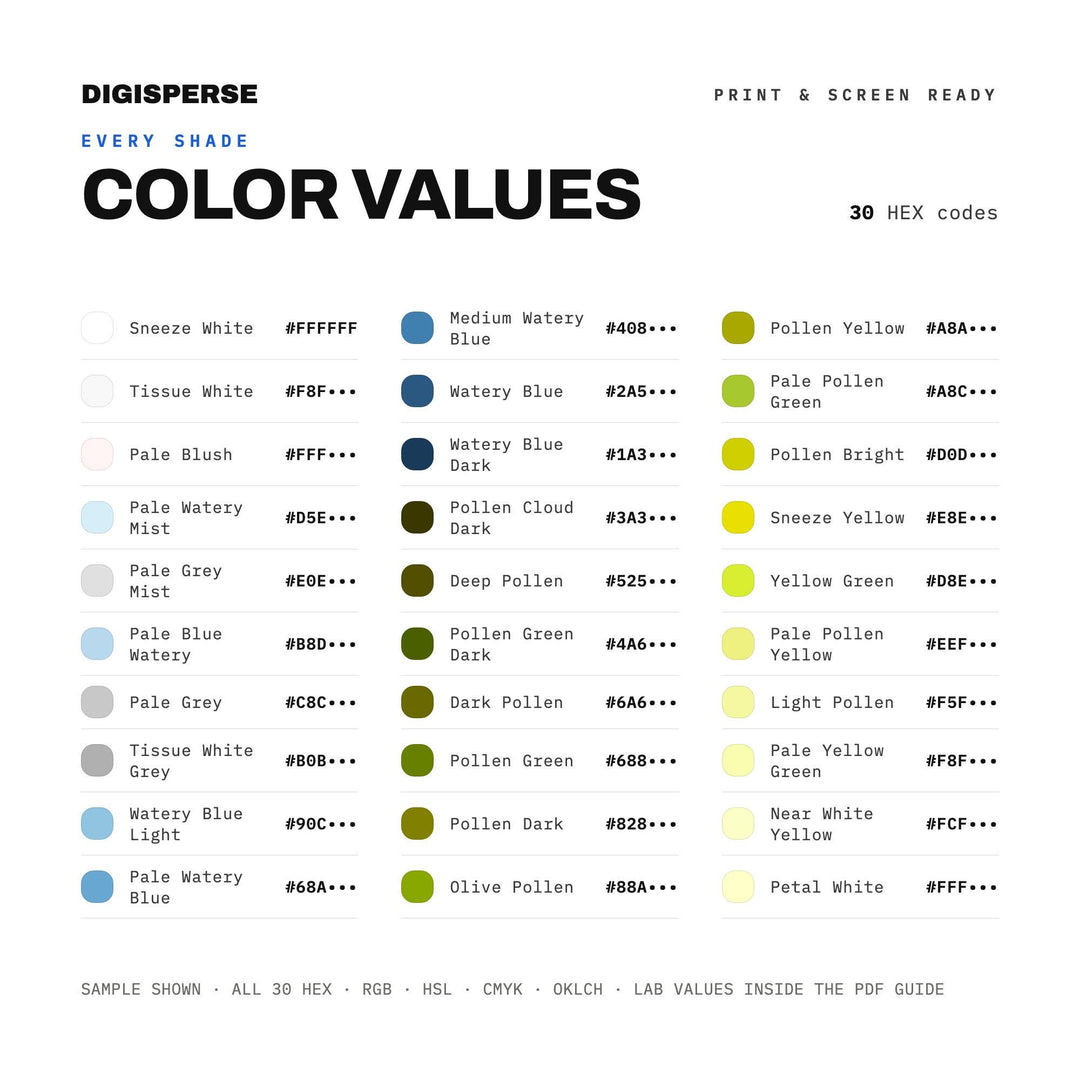 Allergy Season color palette — preview image 3 of 20