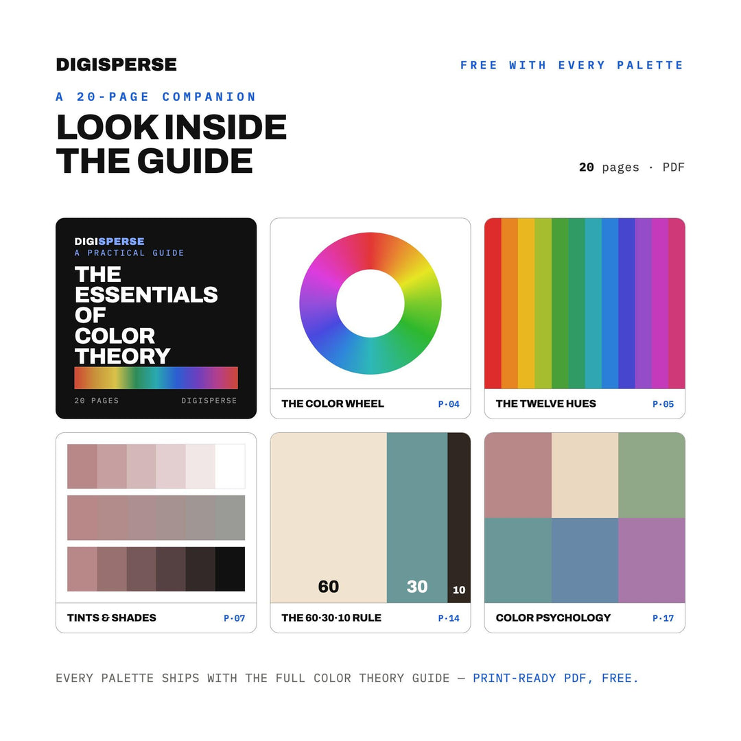 Lo-Fi Aesthetic Color Palette | 30 Colors | Hex RGB CMYK | Color Guide | Procreate Swatches + ASE | Digital Download color