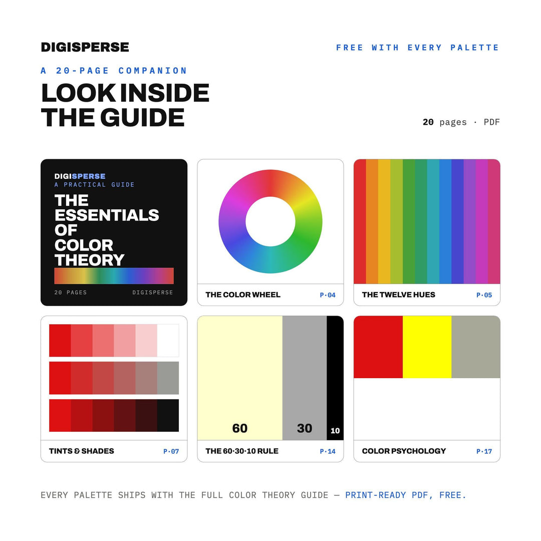 Punk Zine Color Palette | 30 DIY Colors, Procreate, ASE (Digital Download) color palette — preview image 6 of 20