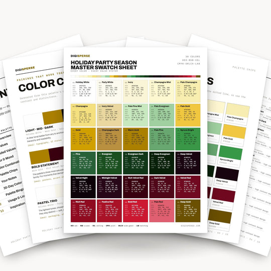 Holiday Party Season color palette — main preview