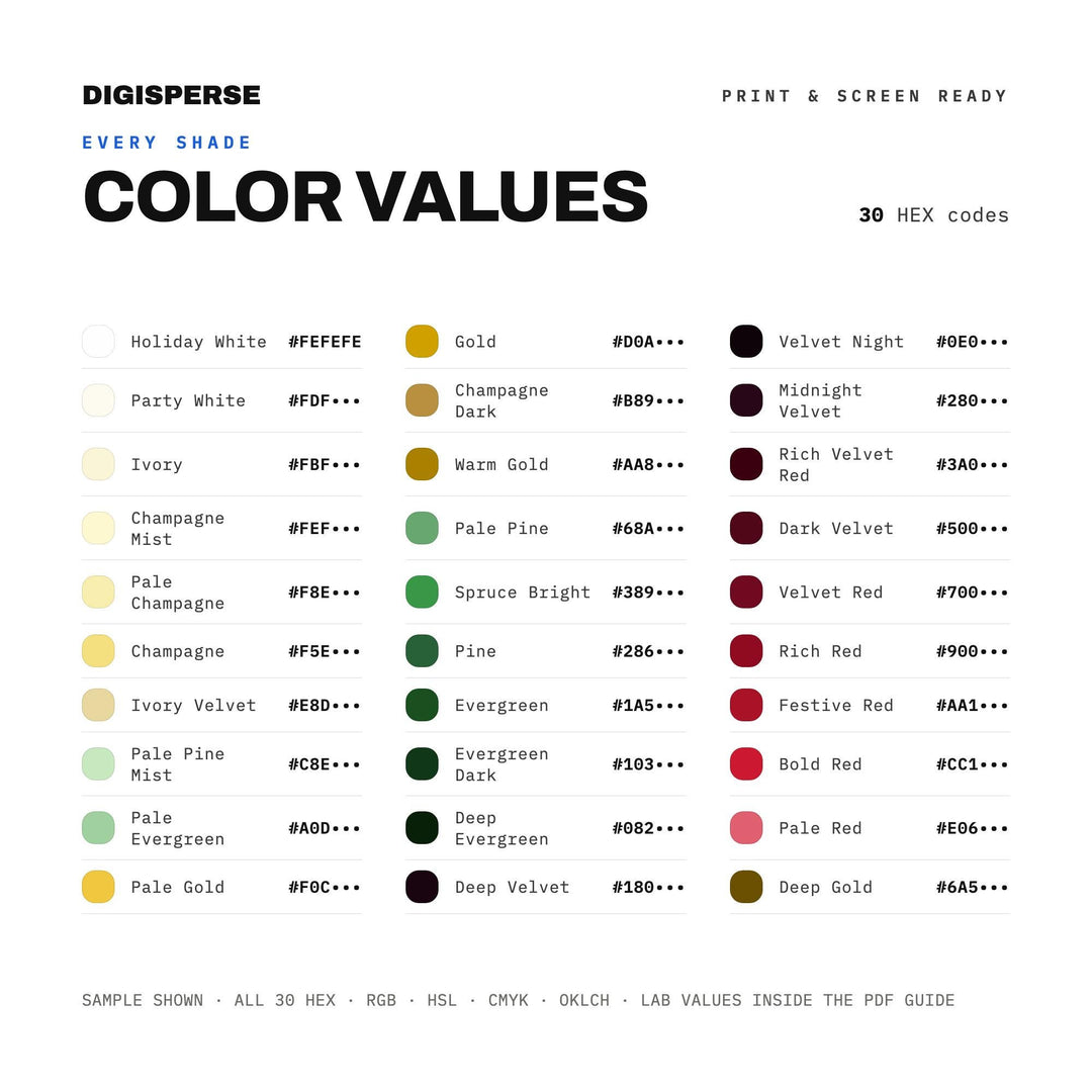 Holiday Party Season color palette — preview image 4 of 21