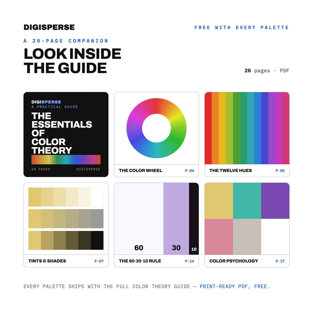 Crystal Ball Color Palette | 30 Mystical Colors, Hex RGB CMYK (Digital Download) color palette — preview image 6 of 20