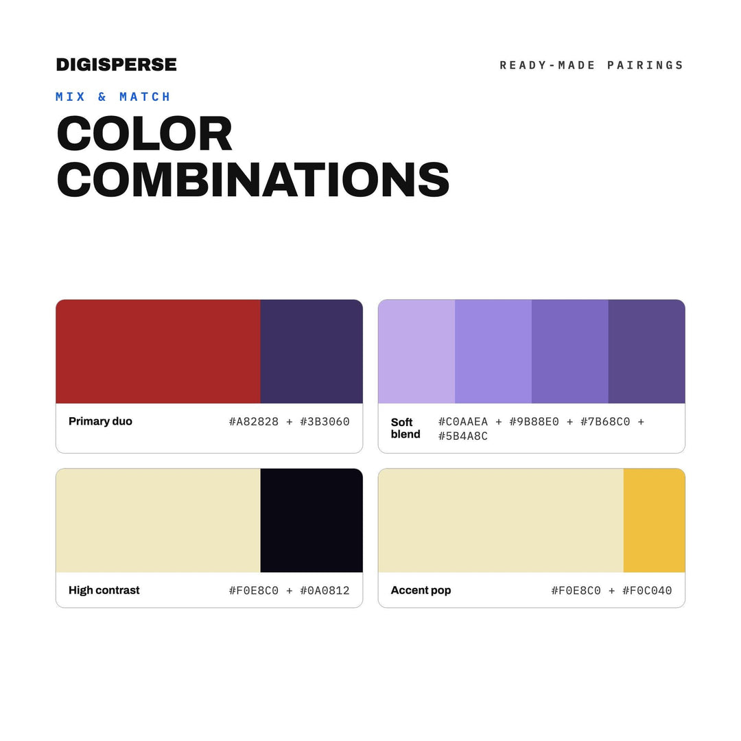 Witchy Purple Gold Color Palette for Gothic Branding and Dark Fantasy Art, 30 Arcane Jewel Tone Hues with Hex Codes