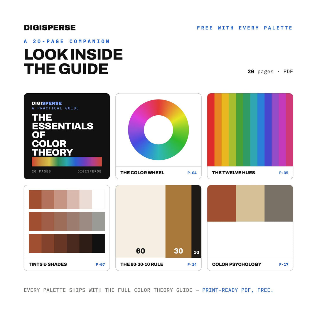 Interior Color Palette | 30 Walnut Oak Wood Tones | Procreate Swatches Hex RGB CMYK color palette — preview image 6 of 20