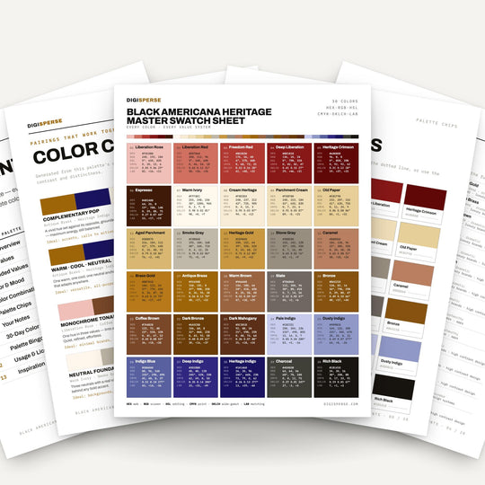 Black Americana Heritage color palette — main preview