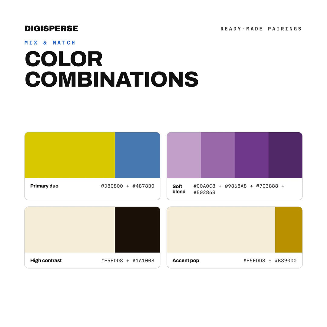 Retro Funk Color Palette for Groovy Poster Art and Music Branding, 30 Vibrant 70s Inspired Hues with Hex Codes, Procreate