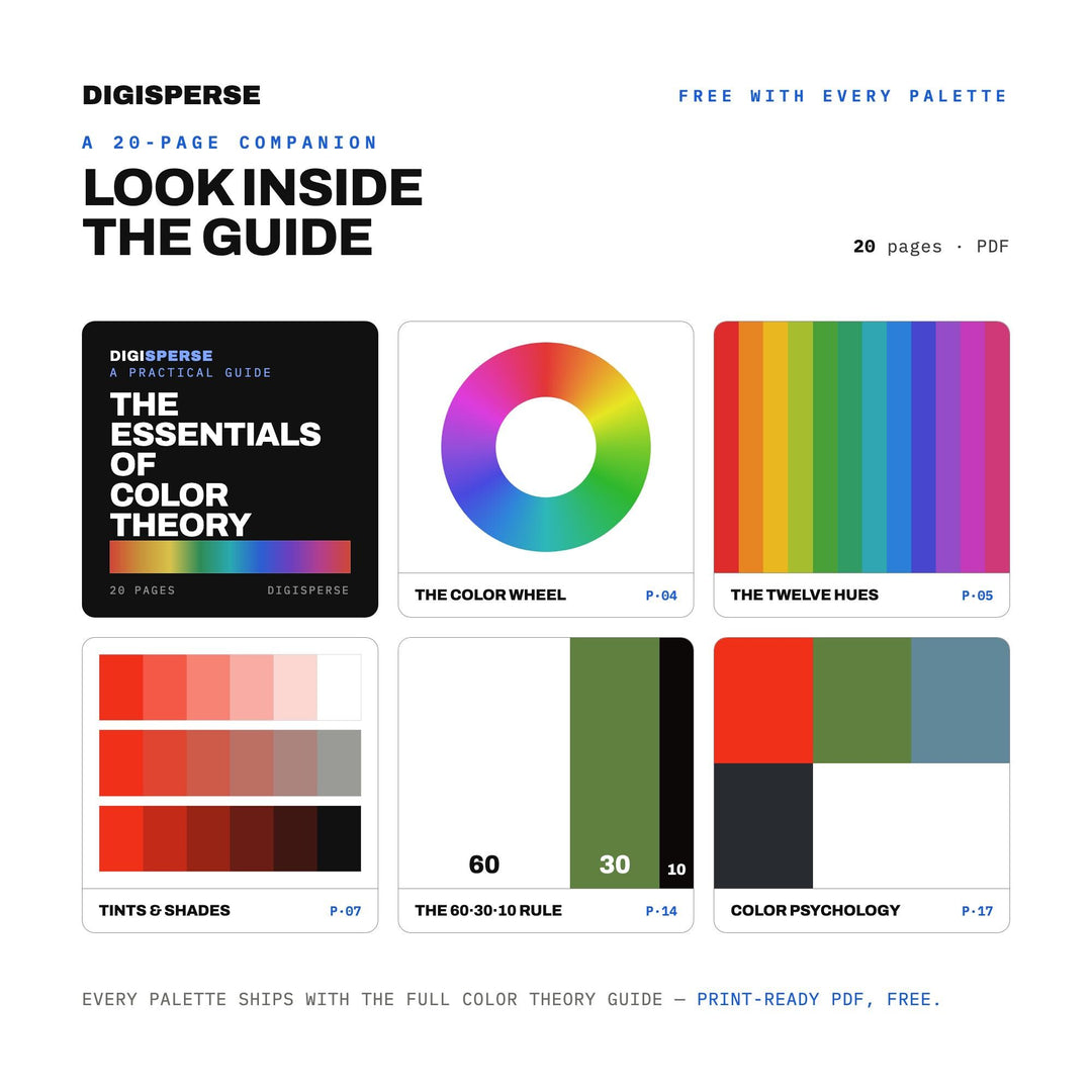 Icelandic Lava Color Palette | 30 Procreate Swatches, ASE, PDF Guide (Digital Download) color palette — preview image 6 of 20
