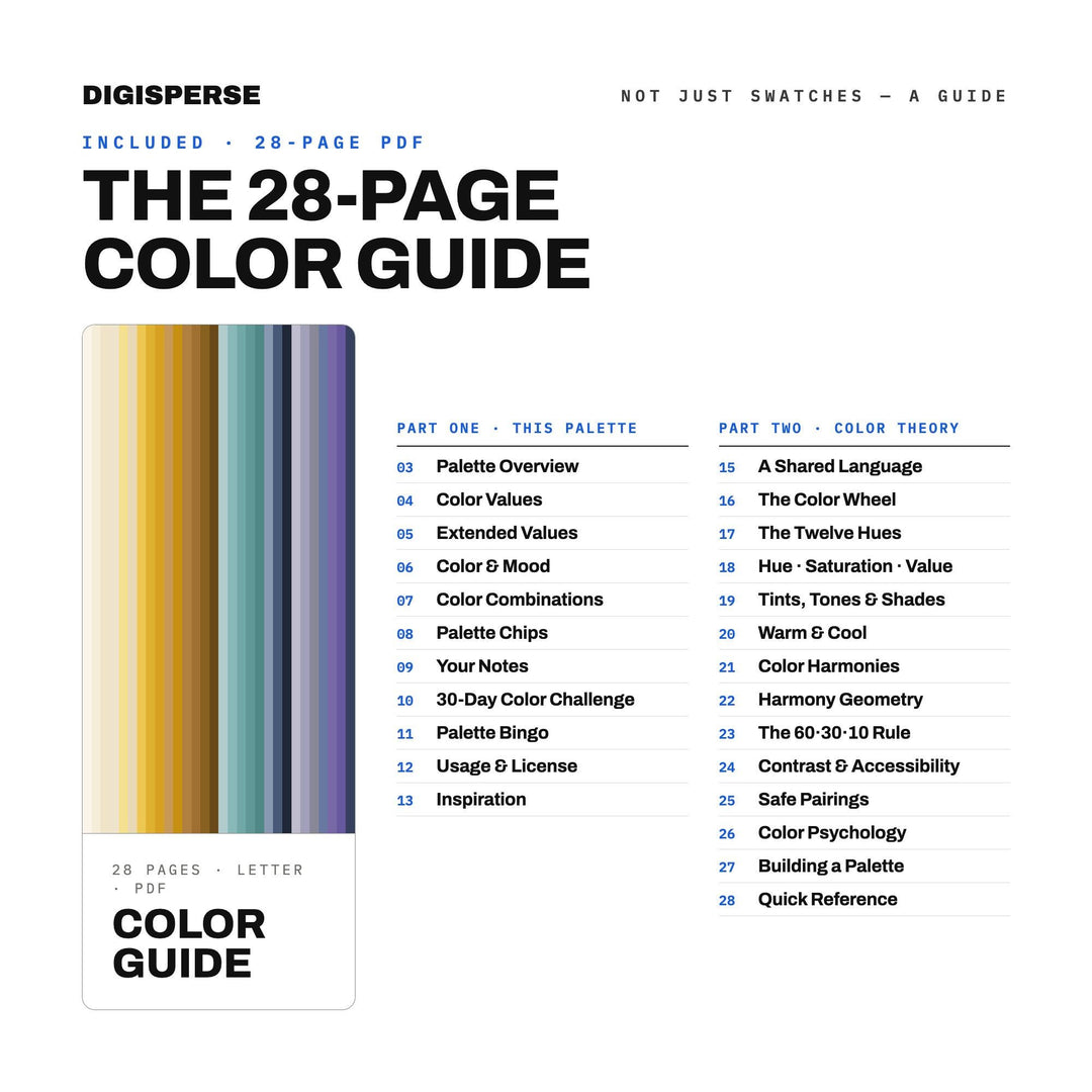 Lo-Fi Hip Hop Color Palette | 30 Colors, Hex, RGB, CMYK (Digital Download) color palette — preview image 5 of 20