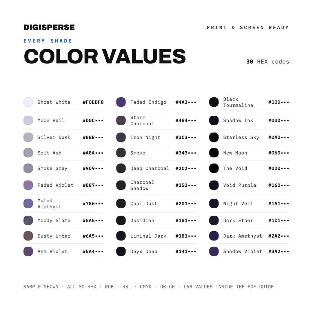 Dark Moon Magic color palette — preview image 3 of 20