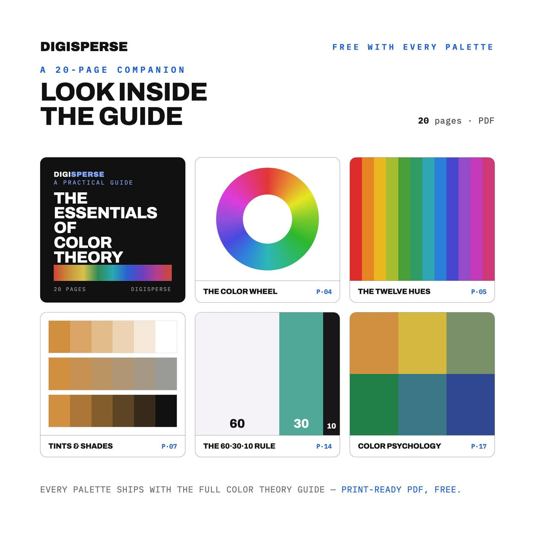 Healing Crystal Grid Color Palette | 30 Procreate Swatches, HEX, RGB, CMYK (Digital Download) color palette — preview image