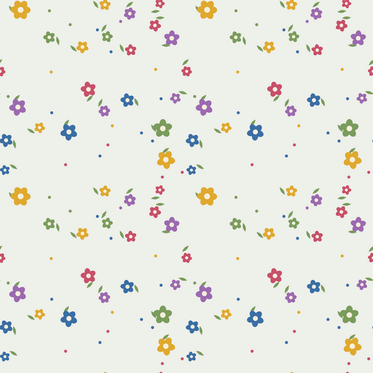 Seamless pattern tile — marigold ivory liberty style floral