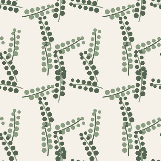 Seamless pattern tile — sage ivory eucalyptus