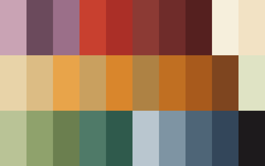 Mid Autumn Mooncake Table color palette — main preview
