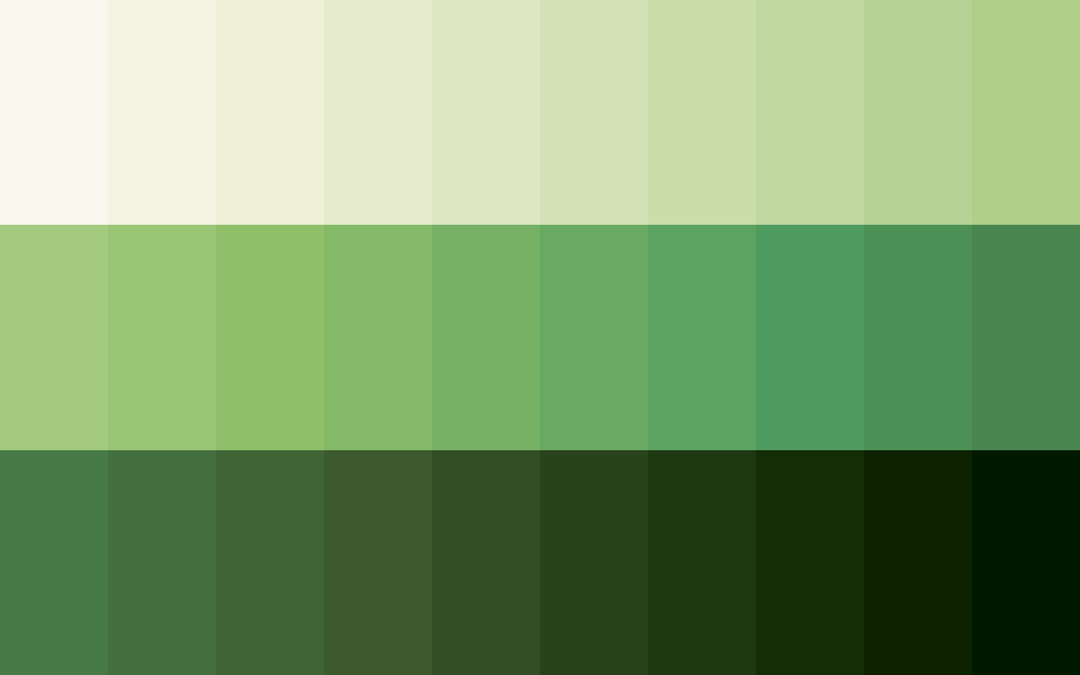 Meadow color palette — main preview