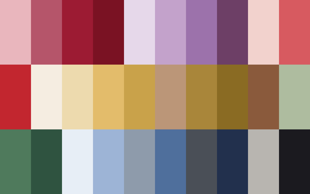 Nutcracker Ballet color palette — main preview