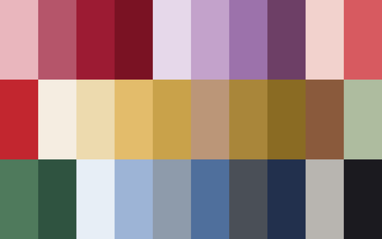 Nutcracker Ballet color palette — main preview