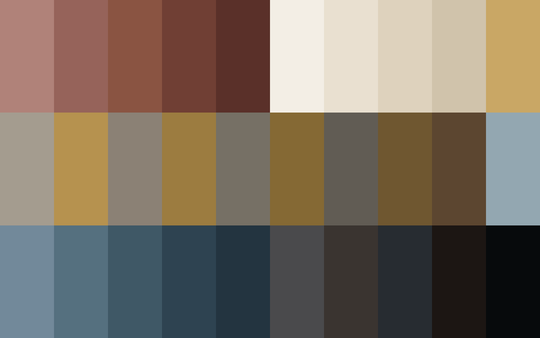 Vintage Railway Depot color palette — main preview