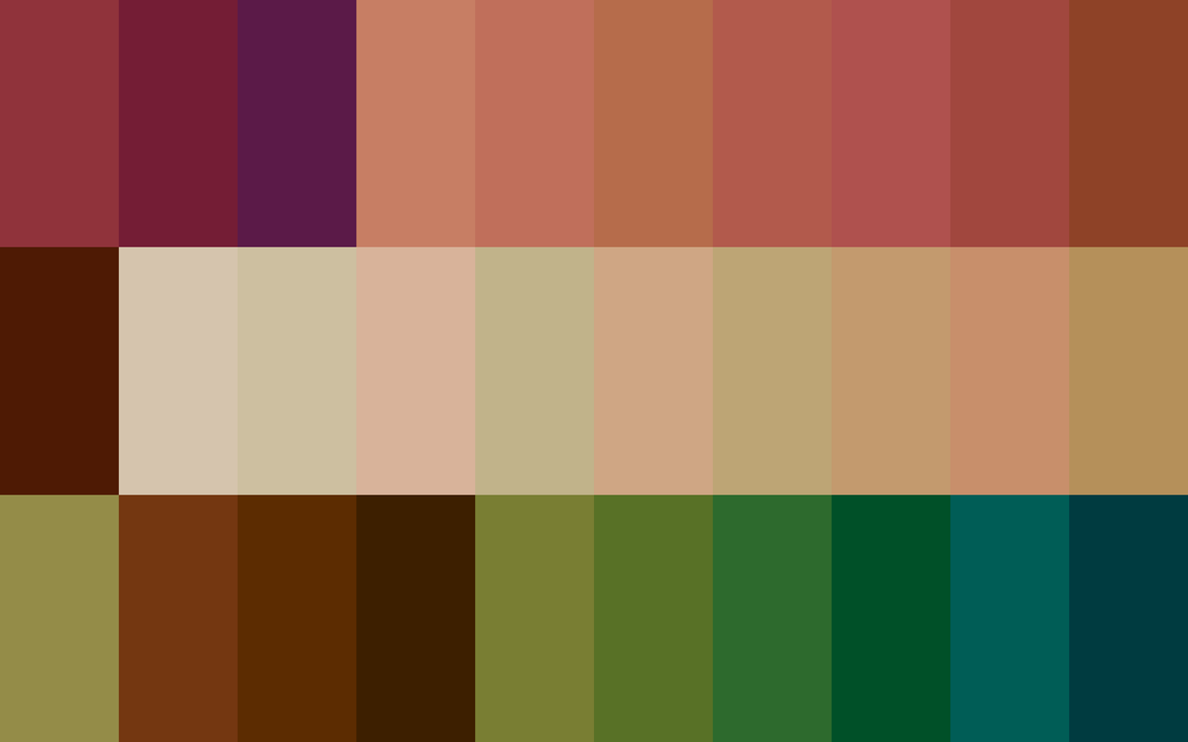 Deep Autumn Color Analysis color palette — main preview