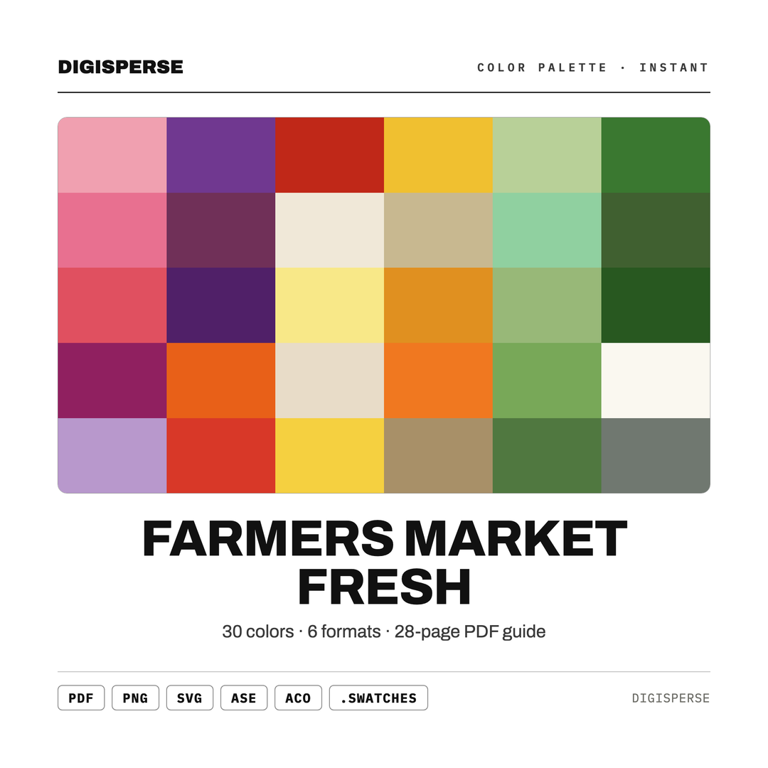 Farmers Market Fresh — every swatch at a glance (classic hero)