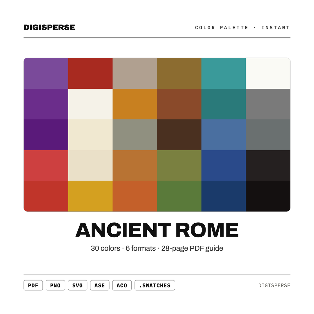 Ancient Rome — every swatch at a glance (classic hero)