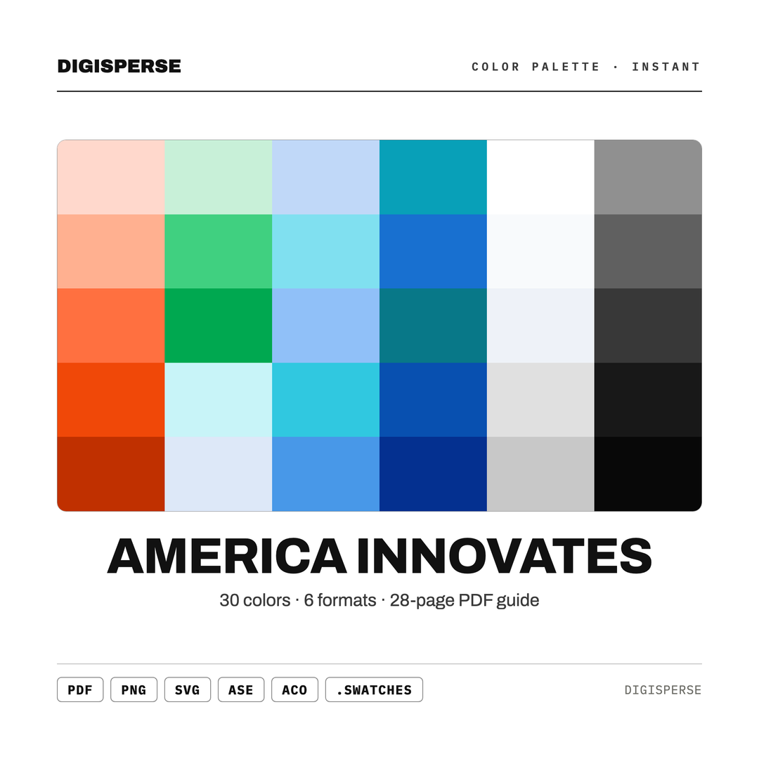 America Innovates — every swatch at a glance (classic hero)
