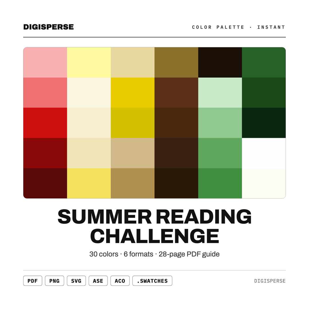 Summer Reading Challenge color palette — preview image 2 of 21