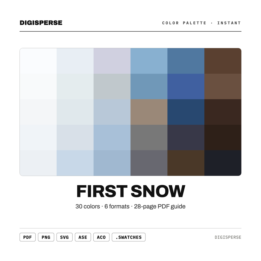 First Snow — every swatch at a glance (classic hero)