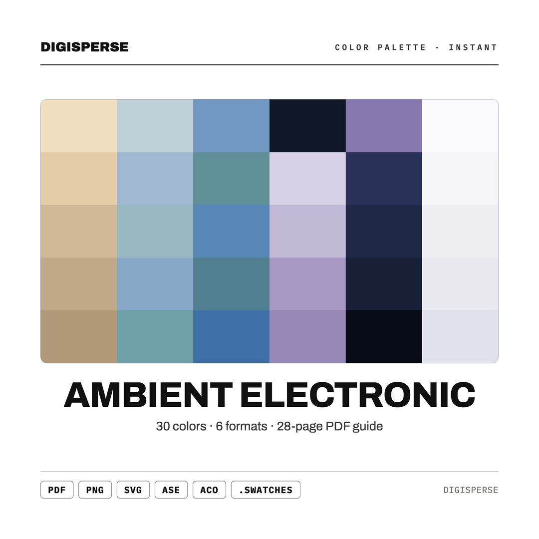 Ambient Electronic — every swatch at a glance (classic hero)