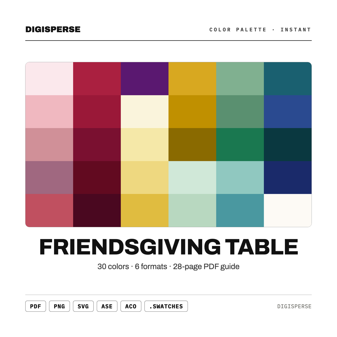 Friendsgiving Table color palette — preview image 2 of 21