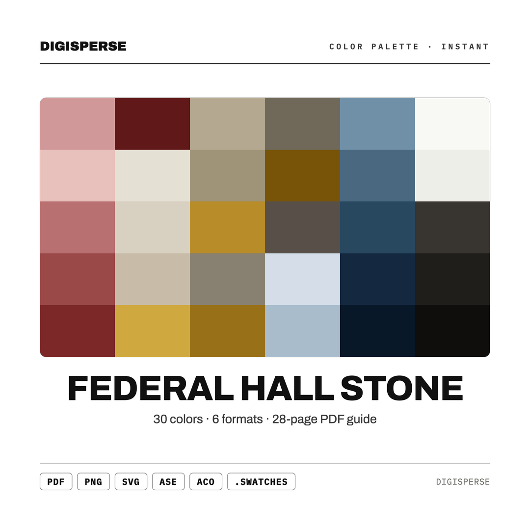 Federal Hall Stone — every swatch at a glance (classic hero)