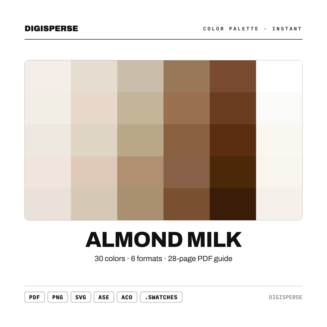 Almond Milk — every swatch at a glance (classic hero)