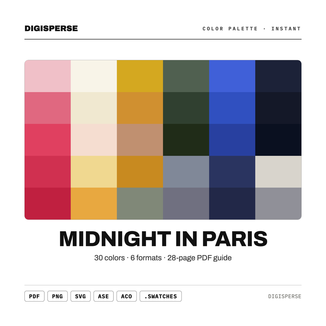 Midnight In Paris color palette — preview image 2 of 21
