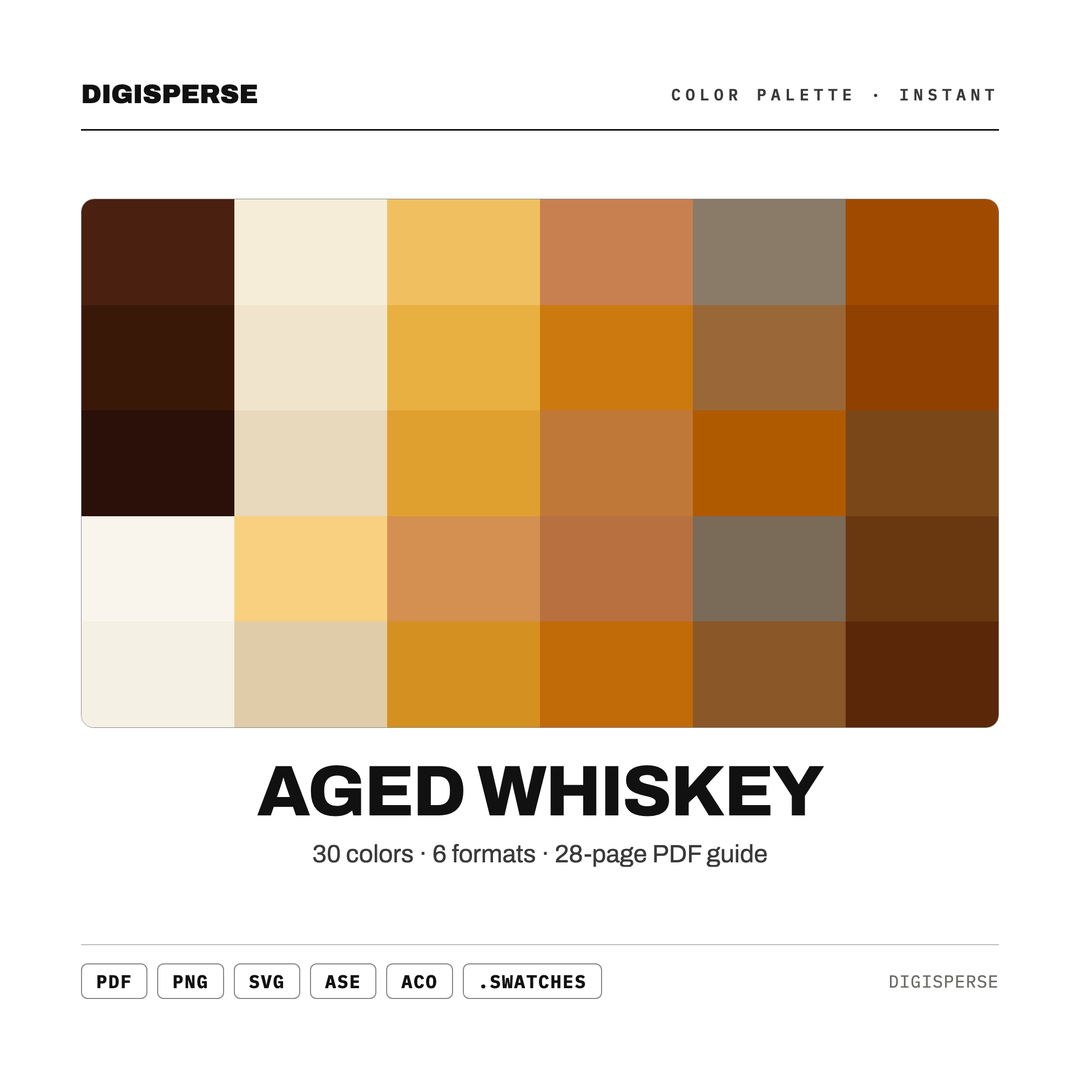 Aged Whiskey — every swatch at a glance (classic hero)