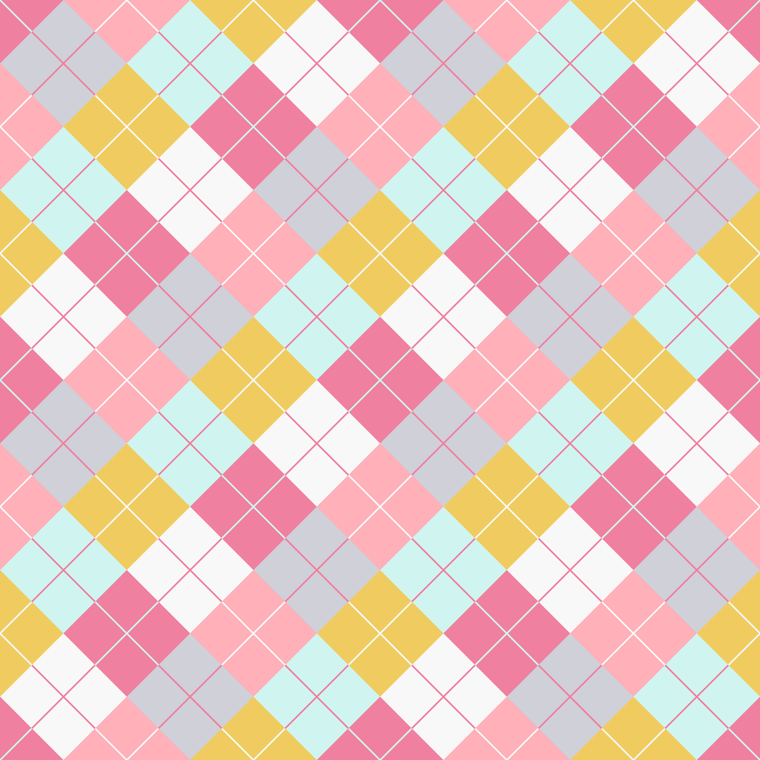 Seamless pattern tile — 1950s diner argyle