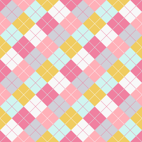 Seamless pattern tile — 1950s diner argyle
