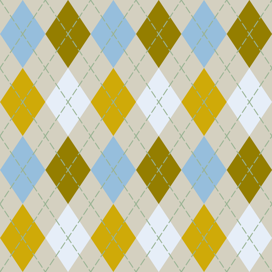 Seamless pattern tile — afternoon haze classic argyle